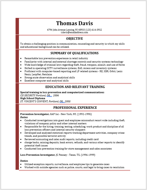 Modern Resume Template 10