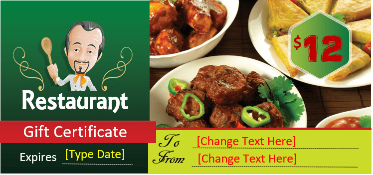 Restaurant Gift Certificate Template 2018 - 13