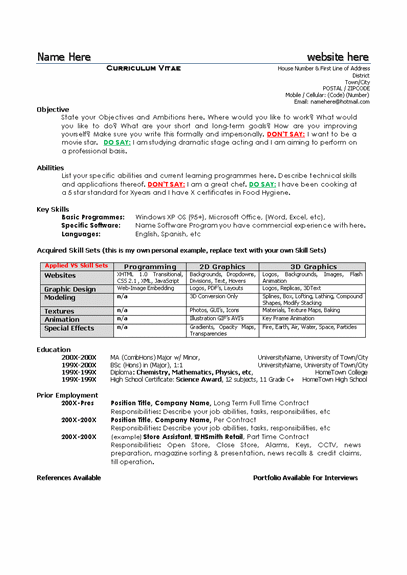 resume word template free download