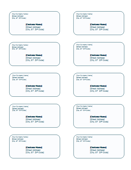 Printable Labels Templates - Word Templates for Free Download