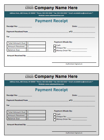 Cash Receipt Templates - Word Templates for Free Download