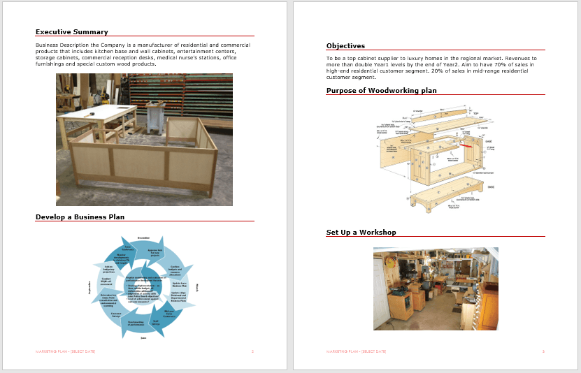 Woodworking Plan Template Word Templates for Free Download