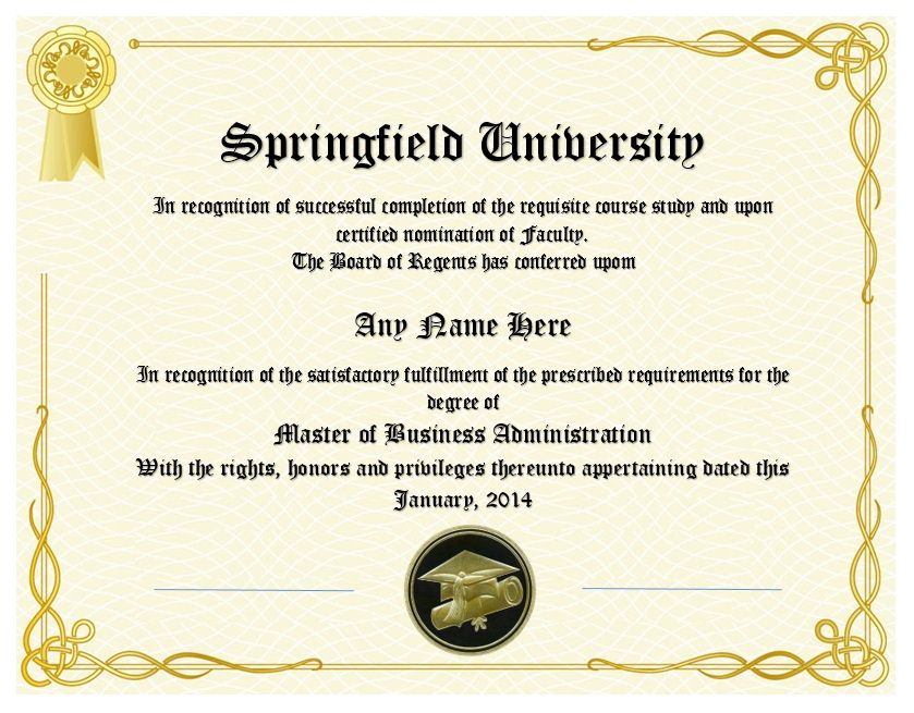 degree certificate template