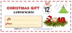 Gift Certificate Templates | Word Templates for Free Download