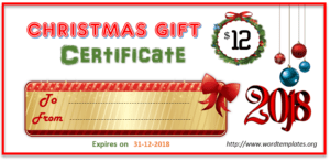 Gift Certificate Templates | Word Templates for Free Download