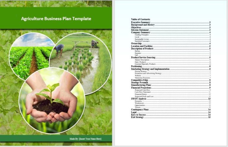 agriculture business plan doc