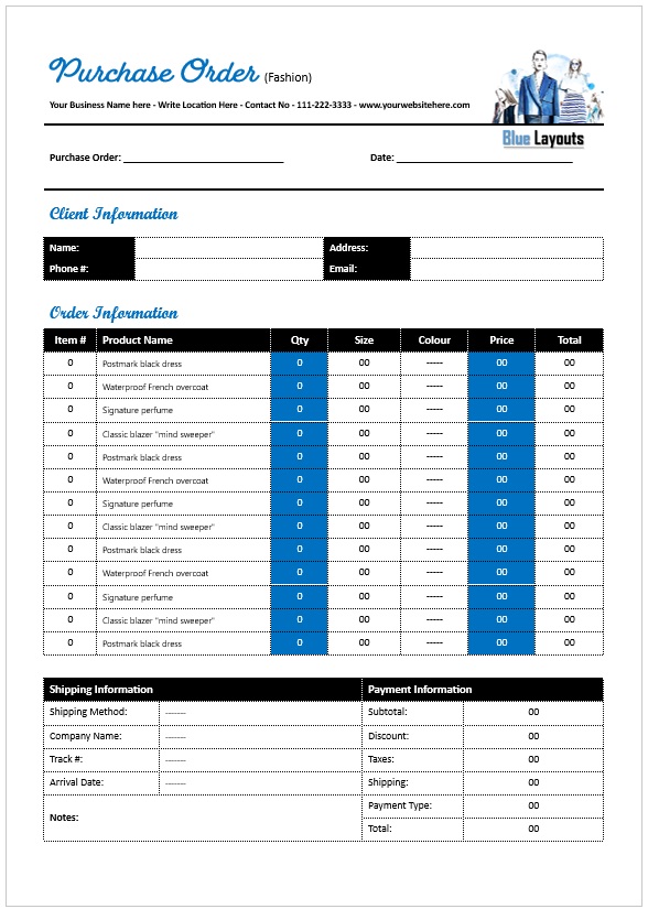 Purchase Order Template 04