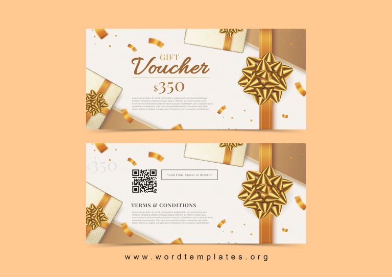 Gift Voucher Templates – Word Templates for Free Download